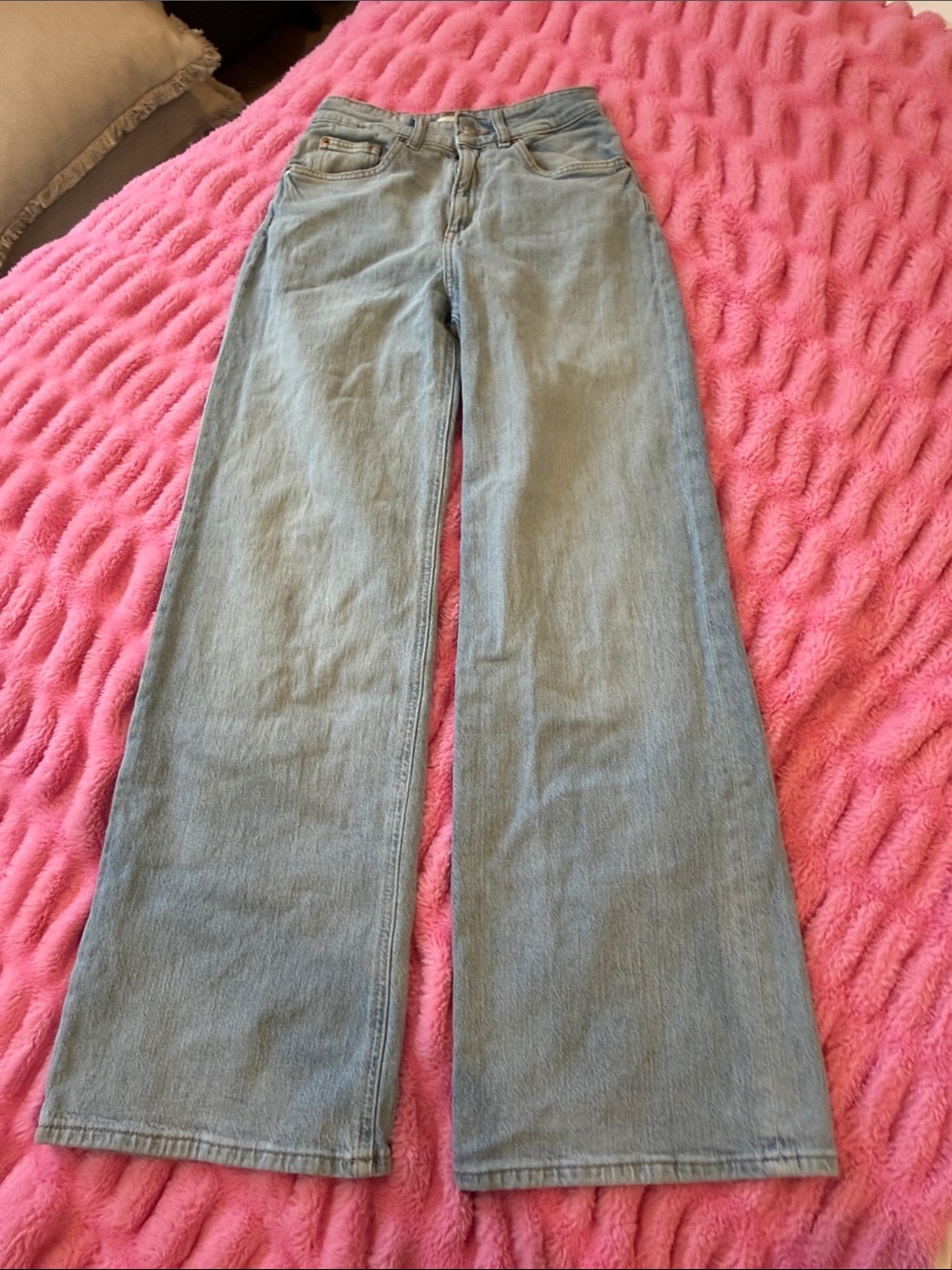 H&M Light Blue Wide Leg Jeans